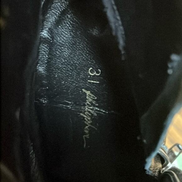 3.1 Phillip Lim - Black Pebbled Leather Stiletto Ankle Booties Sz 36 - Picture 2 of 10